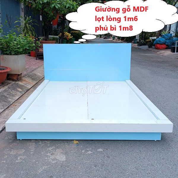 Giường ngủ gỗ công nghiệp MDF,giường gỗ thanh lý. Mua bán Giường, chăn ga gối nệm tại Quận Gò Vấp Tp Hồ Chí Minh được đăng bởi Kho Đồ cũ Phú Nhàn hình 1
