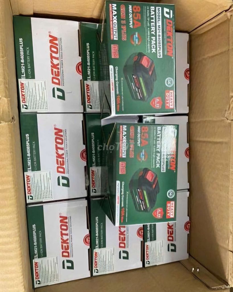 Dekton M21-84085PLUS Pin sạc 8.5Ah 21V Li-ion. Mua bán Đồ chuyên dụng, Giống nuôi trồng tại Huyện Châu Thành Hậu Giang được đăng bởi Duy Nguyễn Cái Răng hình 1