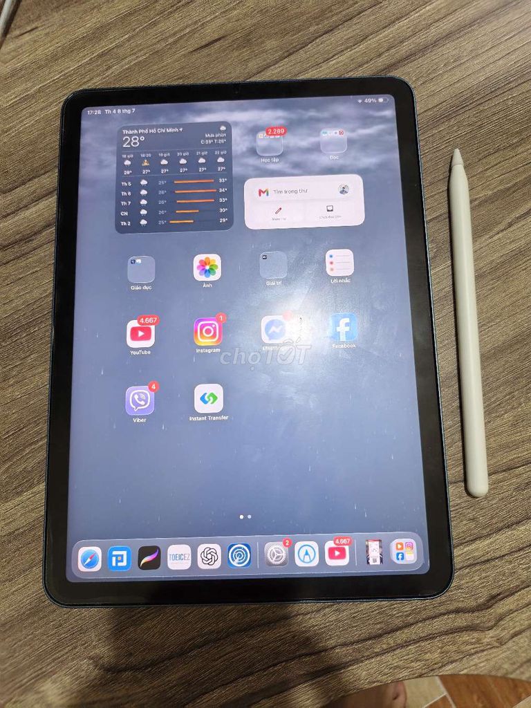 Apple iPad Air M1 10.9 inch 8GB/64GB Xanh . Mua bán Máy tính bảng tại Thành phố Thủ Đức Tp Hồ Chí Minh được đăng bởi Cao Việt Hoàng hình 1