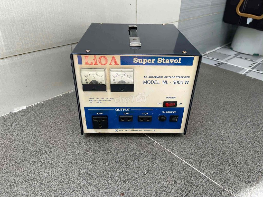 Ổn áp LiOA NL - 3000W. Mua bán Đồ chuyên dụng, Giống nuôi trồng tại Quận 1 Tp Hồ Chí Minh được đăng bởi Khánh hình 1