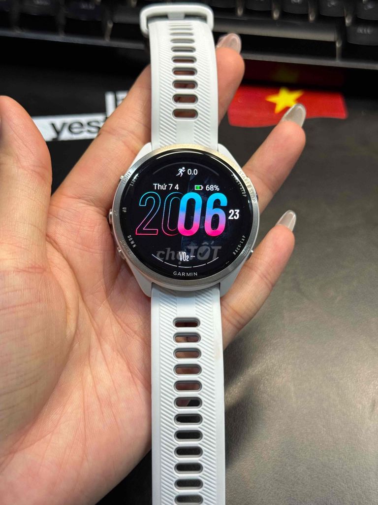 Đồng hồ thông minh Garmin Forerunner 965 Trắng. Mua bán Thiết bị đeo thông minh tại Quận 8 Tp Hồ Chí Minh được đăng bởi Quỳnh Như hình 1