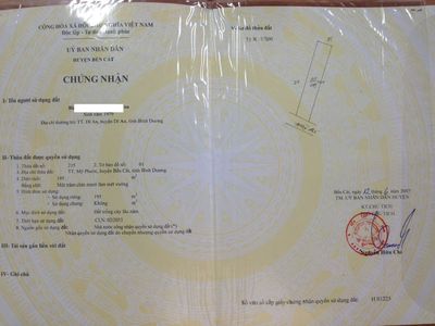 Bán đất QL13 Mỹ Phước, Bến Cát