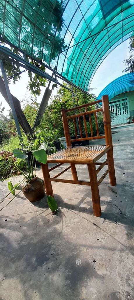 Ghế Tre già, Tầm Vong Nâu gỗ. Mua bán Bàn ghế tại Huyện Hòa Thành Tây Ninh được đăng bởi be tho hình 1