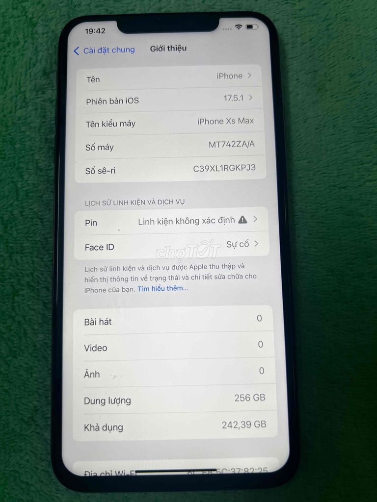 iPhone Xs Max 256GB. Mua bán Điện thoại tại Thành phố Tân An Long An được đăng bởi Trung hình 1