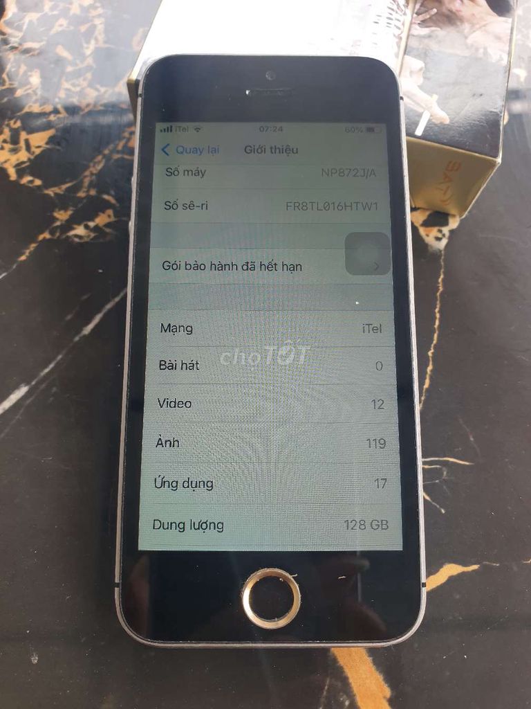 iPhone SE 128GB Đen xám Đã qua sử dụng. Mua bán Điện thoại tại Huyện Chương Mỹ Hà Nội được đăng bởi Chỉ Cần Có Em hình 1
