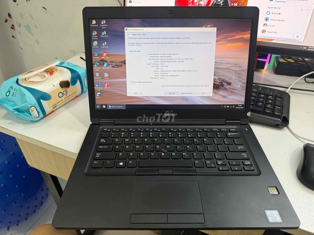 Dell Latitude 5480 i5-7300U 8GB/256GB Đen. Mua bán Laptop tại Quận Tân Bình Tp Hồ Chí Minh được đăng bởi Tân AutoLap hình 1