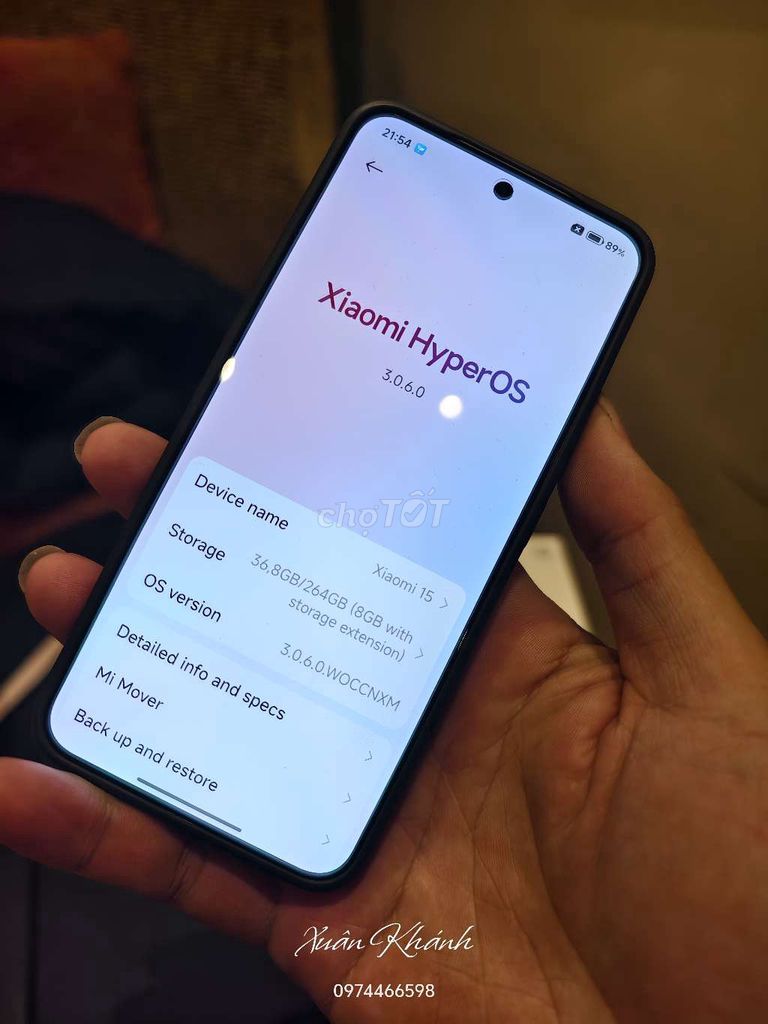 Xiaomi 15 256GB Tím nhạt. Mua bán Điện thoại tại Quận Kiến An Hải Phòng được đăng bởi Mờ Rờ Khánh hình 1