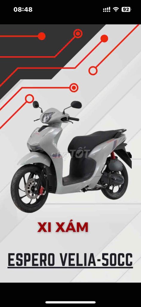Vission VELIA 50cc mới. Mua bán Xe máy tại Quận Tân Phú Tp Hồ Chí Minh được đăng bởi   CỬA HÀNG XE MÁY PHƯỚC THỌ hình 3