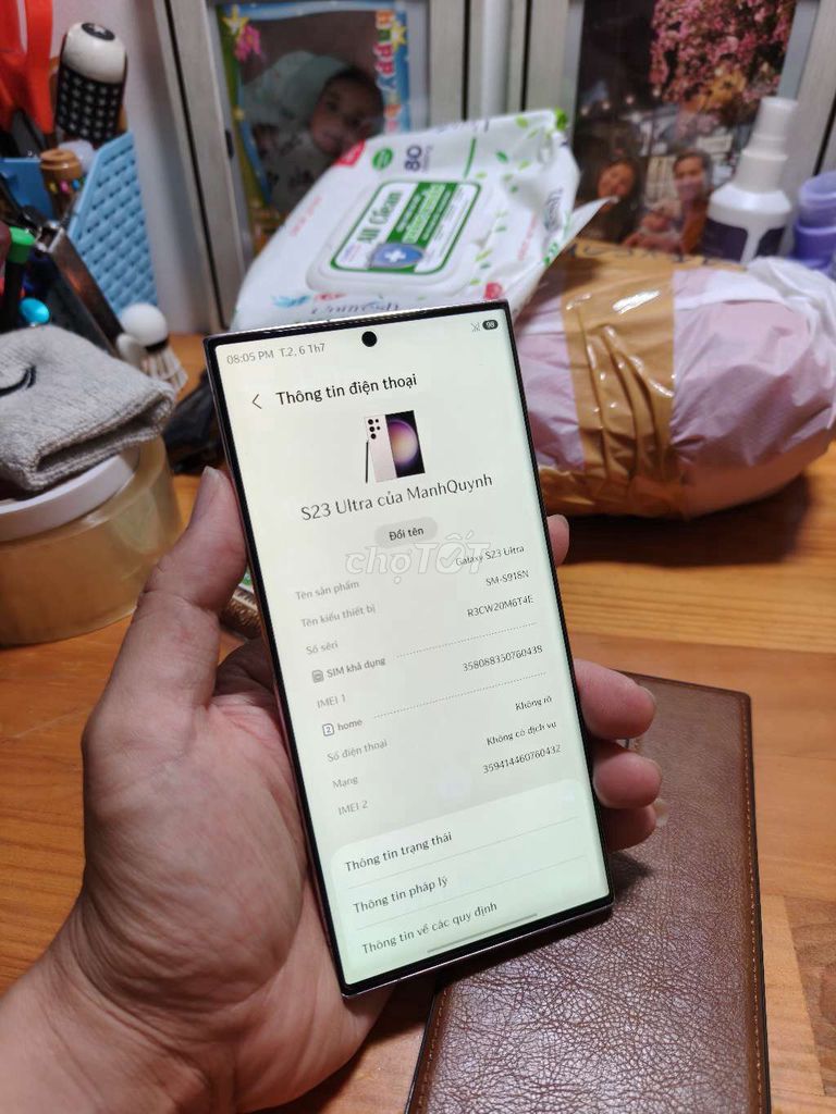 Samsung S23 Ultra 12GB 256GB Tím nhạt. Mua bán Điện thoại tại Quận 5 Tp Hồ Chí Minh được đăng bởi ManhQuynh hình 1