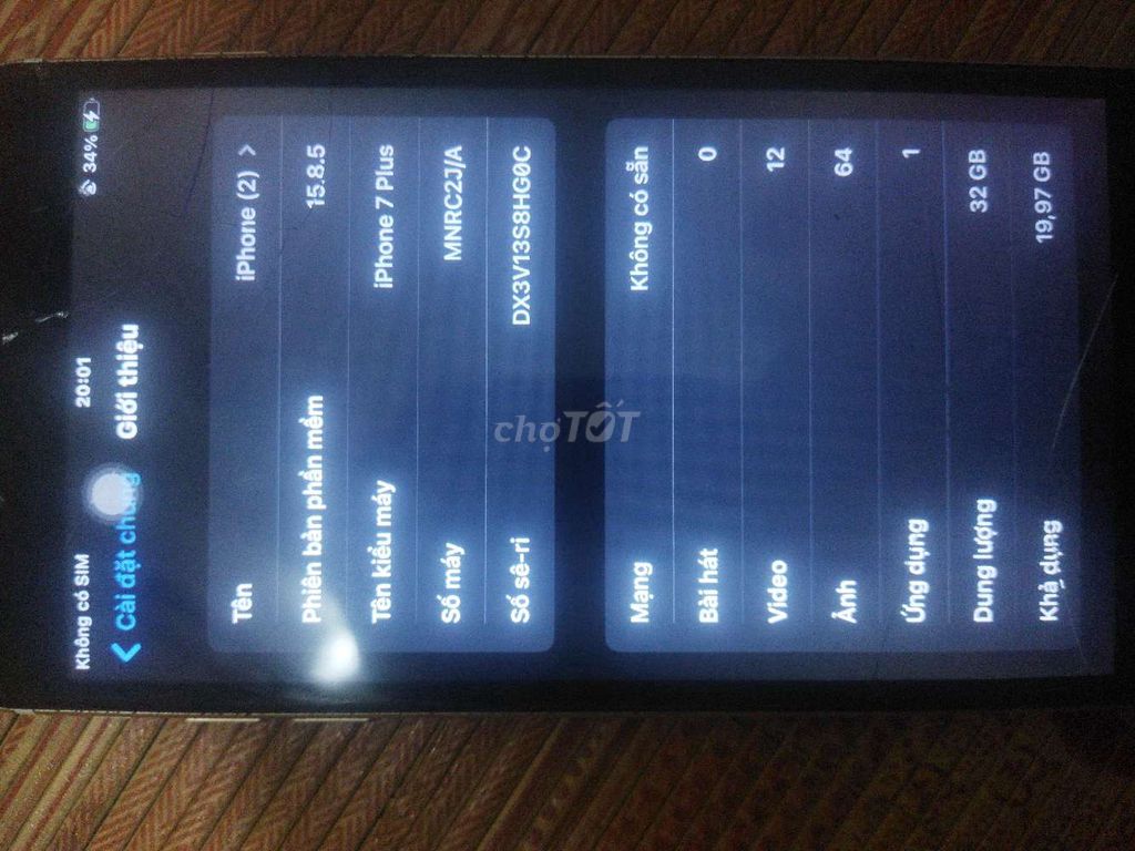 Apple iPhone 7 Plus 32GB Không dùng SIM. Mua bán Điện thoại tại Huyện Hải Hậu Nam Định được đăng bởi Đức Mạnhh hình 1