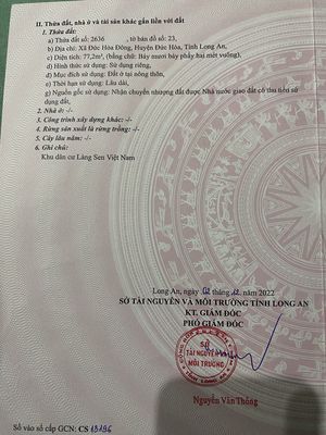 Đất Sổ Hồng Mặt Tiền Đường Lớn Nở Hậu. Mua bán đất tại Huyện Đức Hòa Long An được đăng bởi Le Van Linh