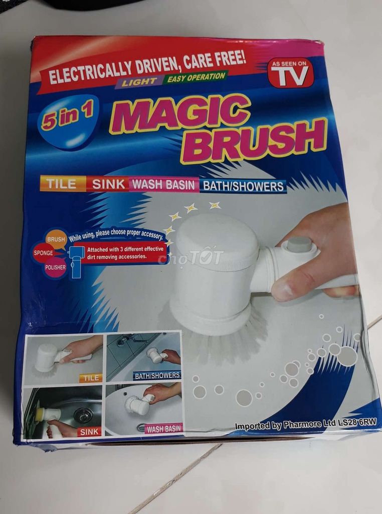 Máy tẩy rửa đa năng 5in1 Magic brush. Mua bán Thiết bị vệ sinh, nhà tắm tại Thành phố Dĩ An Bình Dương được đăng bởi Thanh Thủy hình 1