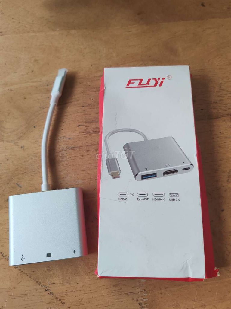 Bộ chuyển đổi FUYI USB-C, HDMI, USB 3.0 Bạc. Mua bán Phụ kiện (Màn hình, Chuột...) tại Quận 7 Tp Hồ Chí Minh được đăng bởi Vy Vy hình 1