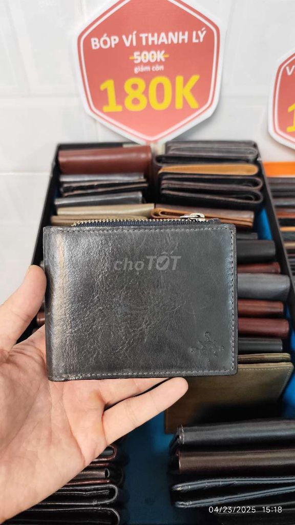 Thanh lý bóp ví đựng tiền da bê cao cấp vn004. Mua bán Túi xách tại Huyện Hóc Môn Tp Hồ Chí Minh được đăng bởi Nguyễn Nam hình 1