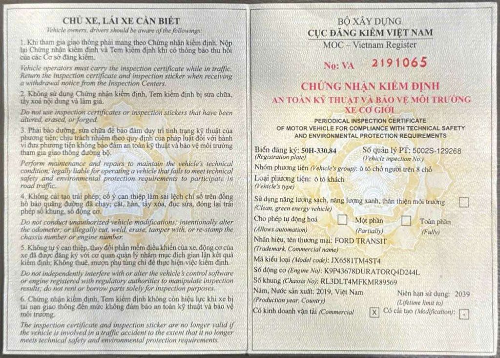 TRANSIT SVP SX T12/2019 101000KM CHUYÊN CHỞ CBCNV. Mua bán Ô tô tại Quận Bình Tân Tp Hồ Chí Minh được đăng bởi Lê Tử can  hình 20