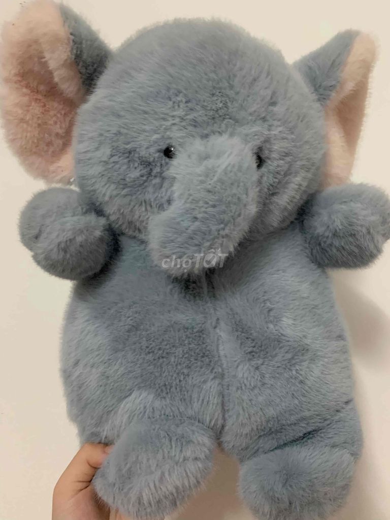 Thú nhồi bông Voi vải lông Xám. Mua bán Sở thích khác tại Quận Gò Vấp Tp Hồ Chí Minh được đăng bởi Lê Yến Linh hình 1