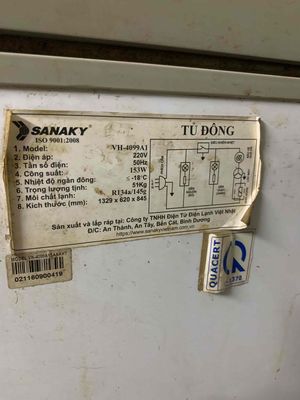 Tủ đông Sanaky 2 ngăn VH-4099A1 – Còn sử dụng tốt. Mua bán Tủ lạnh tại Thành phố Biên Hòa Đồng Nai được đăng bởi Lê Thiên Đức