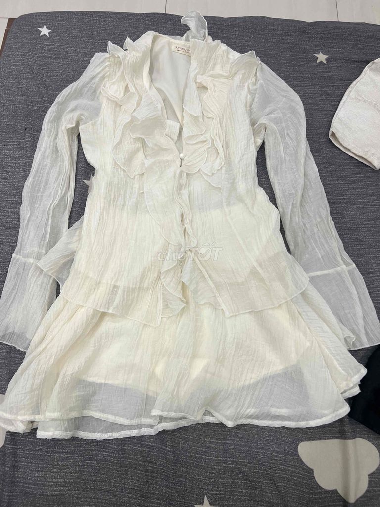 Set Váy Tapta Kiểu Nhật Tiểu Thư Sang Chảnh V75 - Cloudy Dress