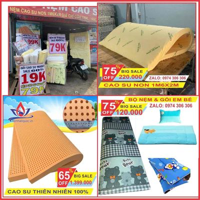 Nệm Cao Su Thiên Nhiên 100% tốt cho sức khoẻ. Mua bán Giường, chăn ga gối nệm tại Quận Tân Phú Tp Hồ Chí Minh được đăng bởi tran quang hau
