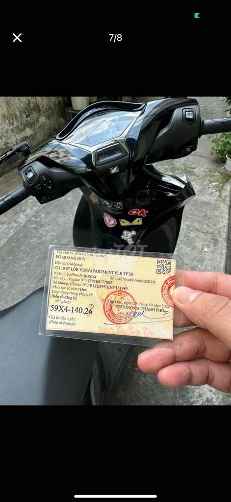 xe màu đen honda đăng ký năm 2022 màu đen. Mua bán Xe máy tại Quận 5 Tp Hồ Chí Minh được đăng bởi Long Tran hình 2