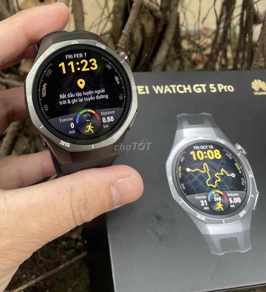 Huawei watch GT 5 Pro Đen ; Watch GT4 46mm Xanh Lá