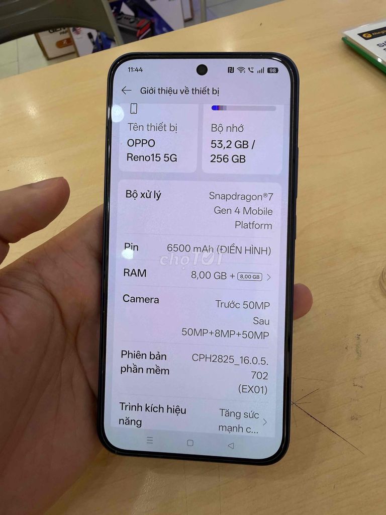 Oppo Reno15 5G Xanh dương 256GB. Mua bán Điện thoại tại Quận Phú Nhuận Tp Hồ Chí Minh được đăng bởi Diệp Vũ Hão hình 1