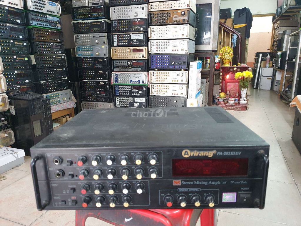 Ampli Karaoke Arirang Pa 203 III EV( 8con/đèn/hãng