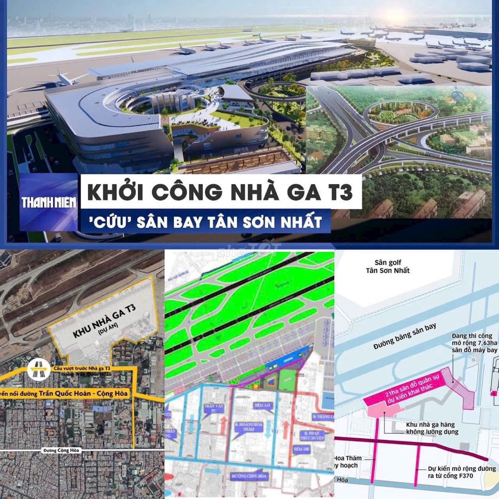 SIÊU PHẨM NHÀ MẶT TIỀN KINH DOANH NGAY CỔNG NHÀ GA T3 TSN