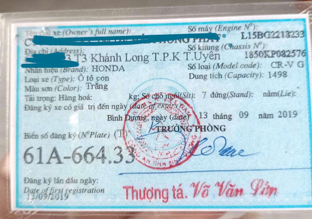 2019 1.5G - 115000 km. Mua bán Ô tô tại Thị xã Tân Uyên Bình Dương được đăng bởi Dũng hình 3