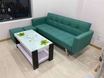 Bộ Sofa bed có tay giá rẻ 1m9 (Freeship nt HCM)
