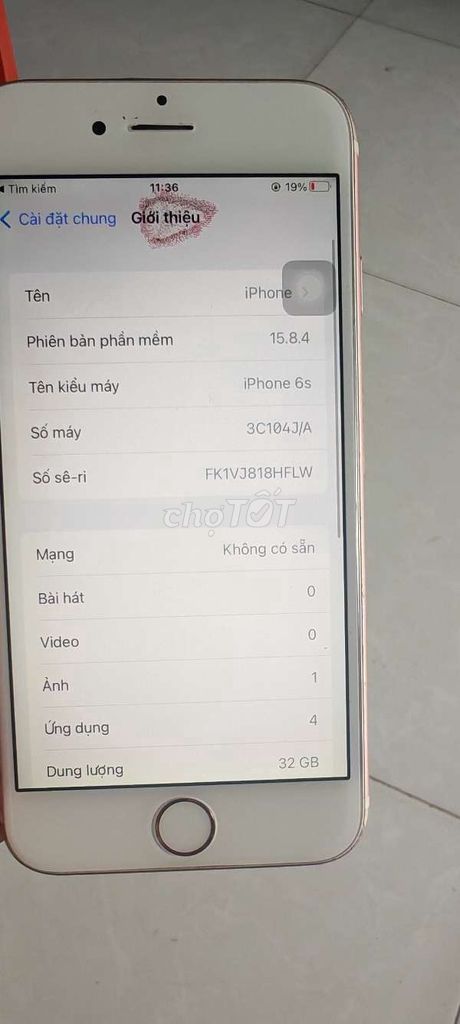 iPhone 6s 32GB Vàng hồng. Mua bán Điện thoại tại Thị xã Tân Uyên Bình Dương được đăng bởi mobile  hình 1