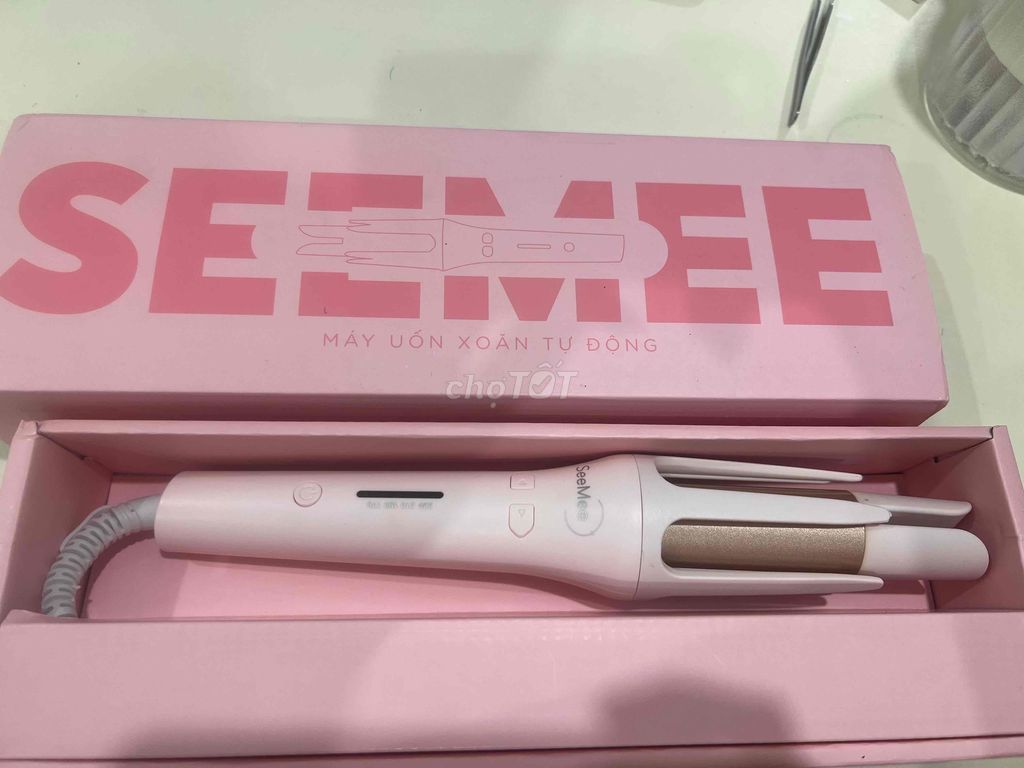 máy uốn tóc seemee hồng size 32mm