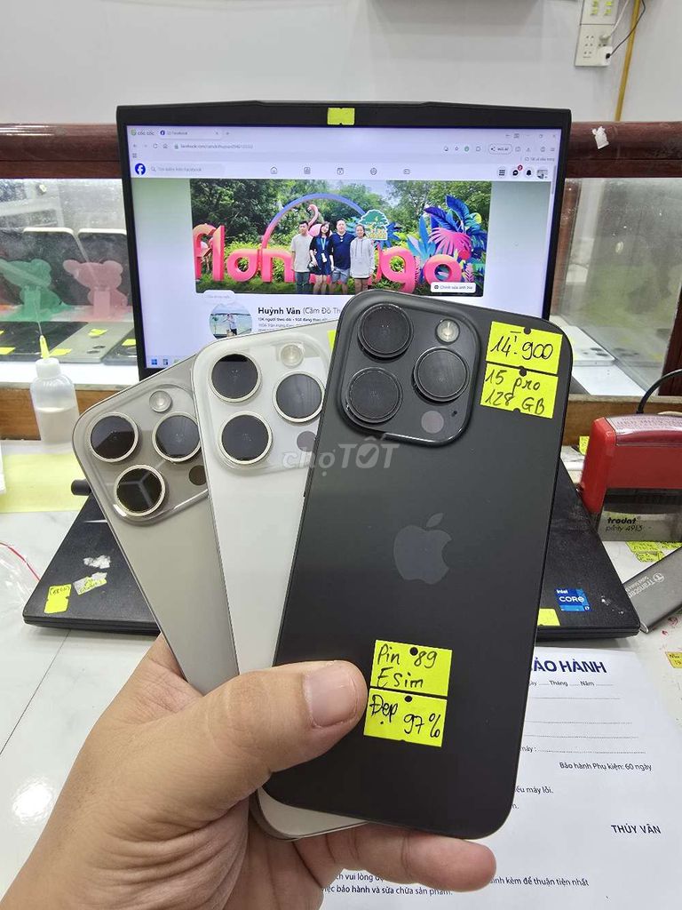 Apple iPhone 15 Pro 128GB - 256GB. Mua bán Điện thoại tại Thành phố Long Xuyên An Giang được đăng bởi Facebook Cầm Đồ Thúy Vân hình 1