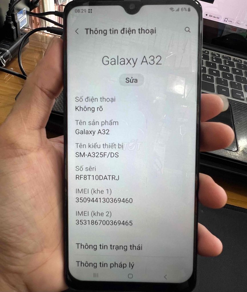 Samsung Galaxy A32 128GB Xanh. Mua bán Điện thoại tại Thành phố Thủ Đức Tp Hồ Chí Minh được đăng bởi Pham Van Nam hình 1