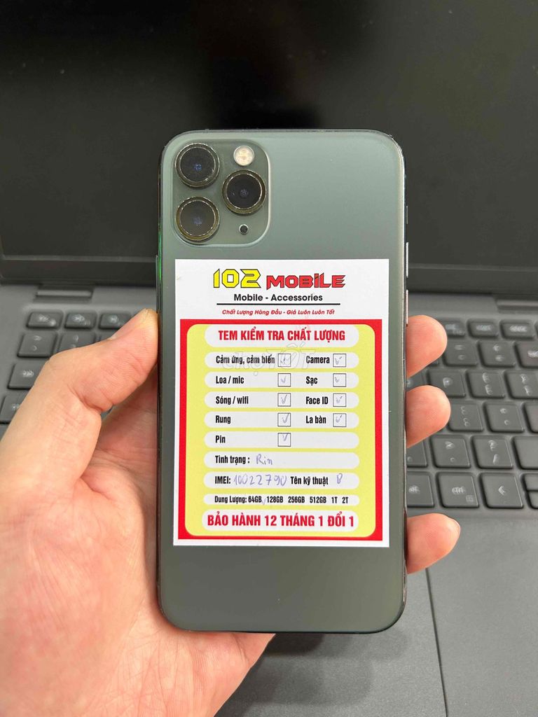 iPhone 11 Pro 64GB Xanh máy chức năng đầy đủ. Mua bán Điện thoại tại Thành phố Buôn Ma Thuột Đắk Lắk được đăng bởi Nguyễn Hoàng hình 1