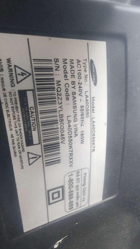Tivi Samsung 40D550. Mua bán Tivi, Âm thanh tại Quận Thanh Khê Đà Nẵng được đăng bởi Hoang Nguyen hình 1