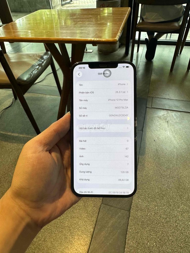 iPhone 12 Pro Max 128GB QT k lock zin all. Mua bán Điện thoại tại Thành phố Thủ Đức Tp Hồ Chí Minh được đăng bởi Trần Nam hình 1