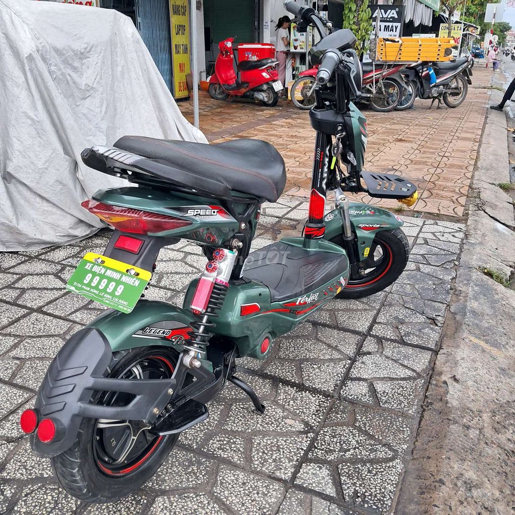 XE ĐIỆN 133 AIMA MÀU RÊU, XE CHẠY KHÁ TÔT. Mua bán Xe điện tại Quận Cái Răng Cần Thơ được đăng bởi Xe điện Minh Nhiên  hình 5