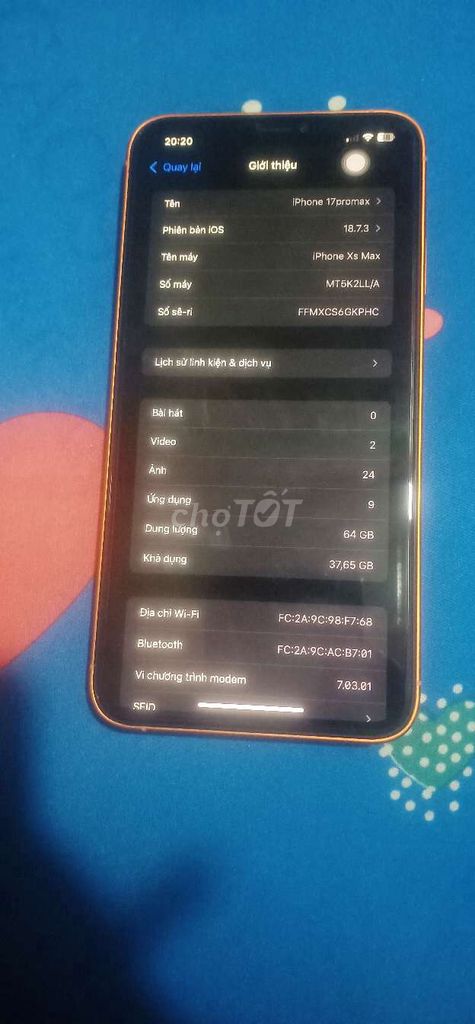 Apple iPhone XS Max 64GB Vàng. Mua bán Điện thoại tại Huyện Châu Thành Tiền Giang được đăng bởi kakak hình 1