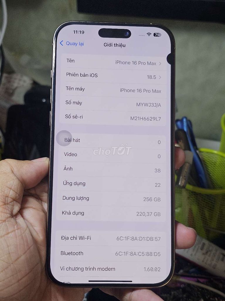  iPhone 16 Pro Max 256GB quốc tế giá rẻ bèo nhèo . Mua bán Điện thoại tại Quận 8 Tp Hồ Chí Minh được đăng bởi Thiên Hòa mobile  hình 1