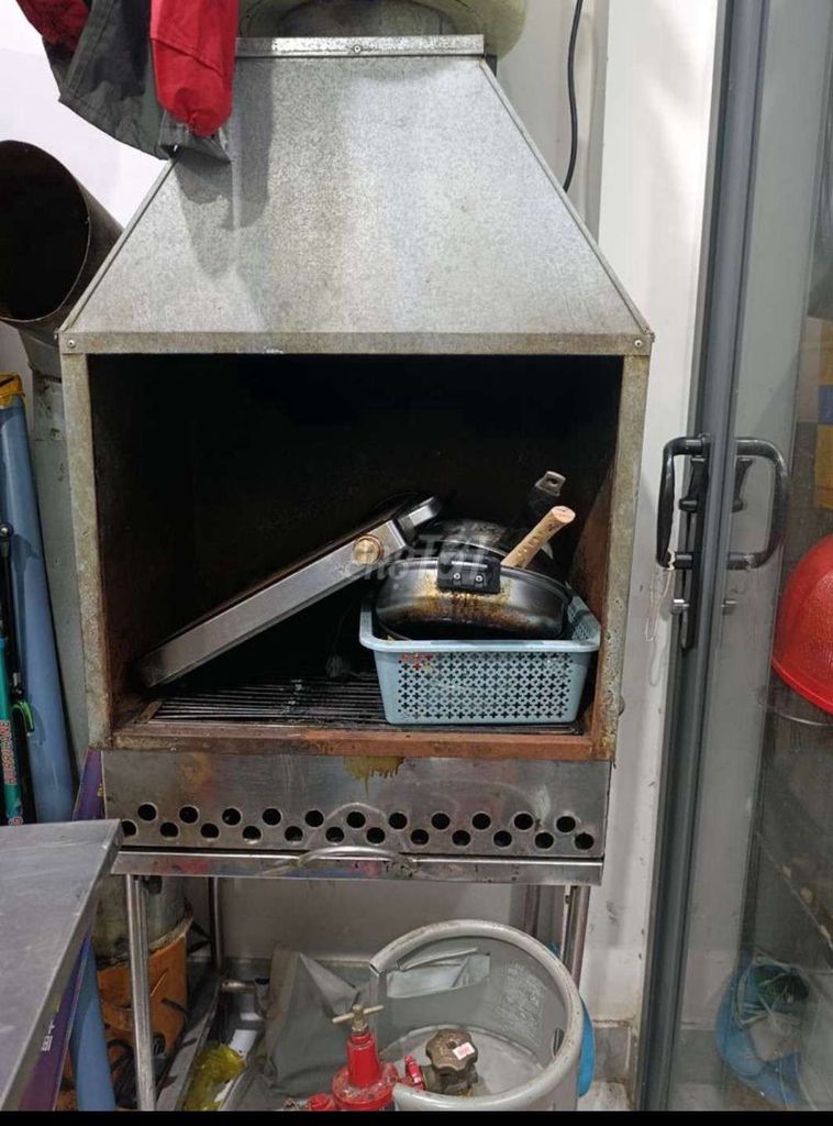 Lò nướng than Inox kèm máy hút khói. Mua bán Bếp, lò, đồ điện nhà bếp tại Quận Tân Bình Tp Hồ Chí Minh được đăng bởi Teresa nguyen hình 1