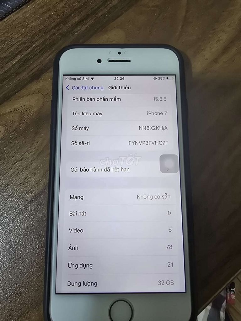 Apple iPhone 7 32GB Vàng hồng Đã qua sử dụng. Mua bán Điện thoại tại Quận Bình Tân Tp Hồ Chí Minh được đăng bởi Hoài Trung hình 1