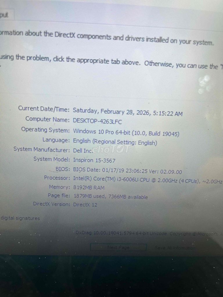 Dell Inspiron 15-3567 i3-6006U 8GB. Mua bán Laptop tại Thành phố Cam Ranh Khánh Hòa được đăng bởi Sửa chữa nhanh Cam Ranh hình 1