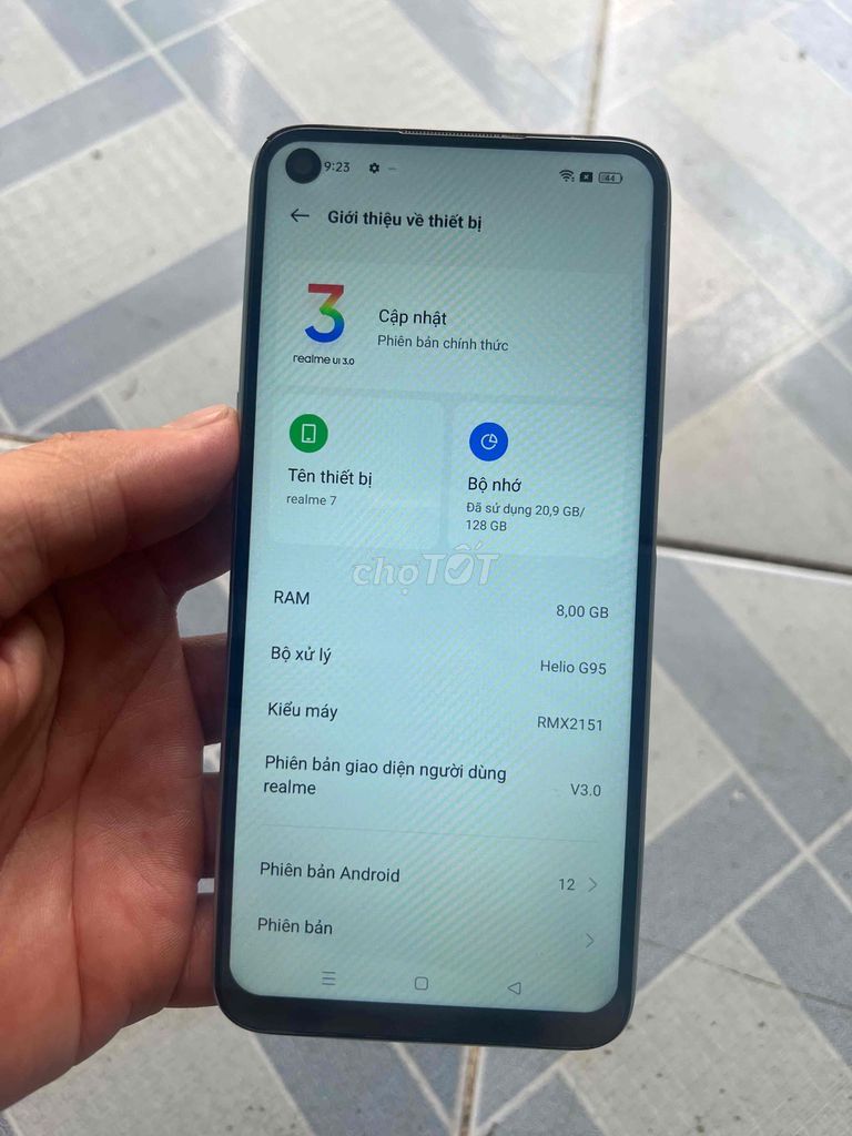 Realme 7  máy RAM 8/128GB Trắng mọi chức năng ok. Mua bán Điện thoại tại Thành phố Thủ Đức Tp Hồ Chí Minh được đăng bởi đtdđ hh hình 1