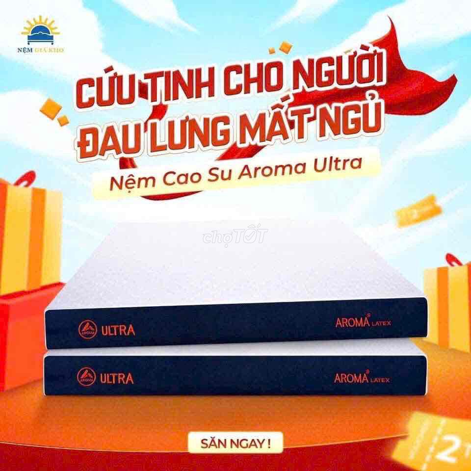 Nệm Cao Su Aroma Ultra. Mua bán Giường, chăn ga gối nệm tại Thành phố Bến Tre Bến Tre được đăng bởi Nệm Giá Kho Bến Tre hình 1