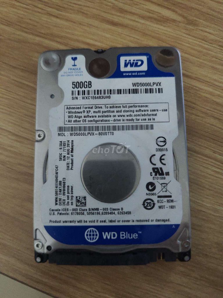 Ổ cứng HDD WD WD5000LPVX 500GB. Mua bán Linh kiện (RAM, Card...) tại Thành phố Thuận An Bình Dương được đăng bởi Minh hình 1