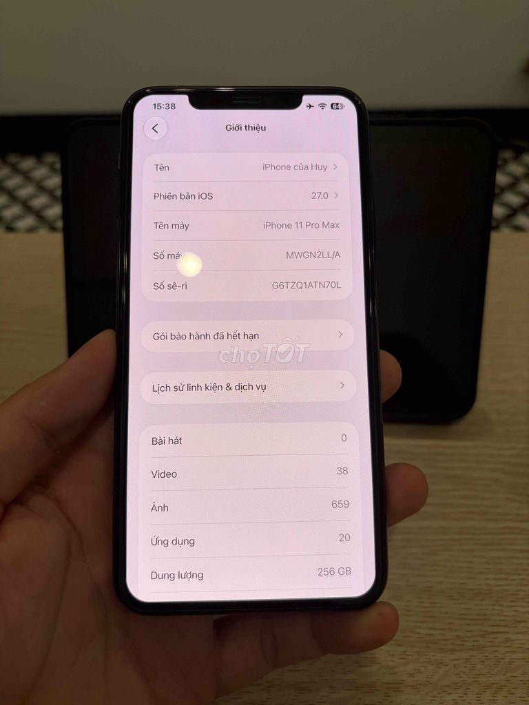 Apple iPhone 11 Pro Max 256GB Xanh. Mua bán Điện thoại tại Huyện Thanh Trì Hà Nội được đăng bởi Trần Huy hình 1