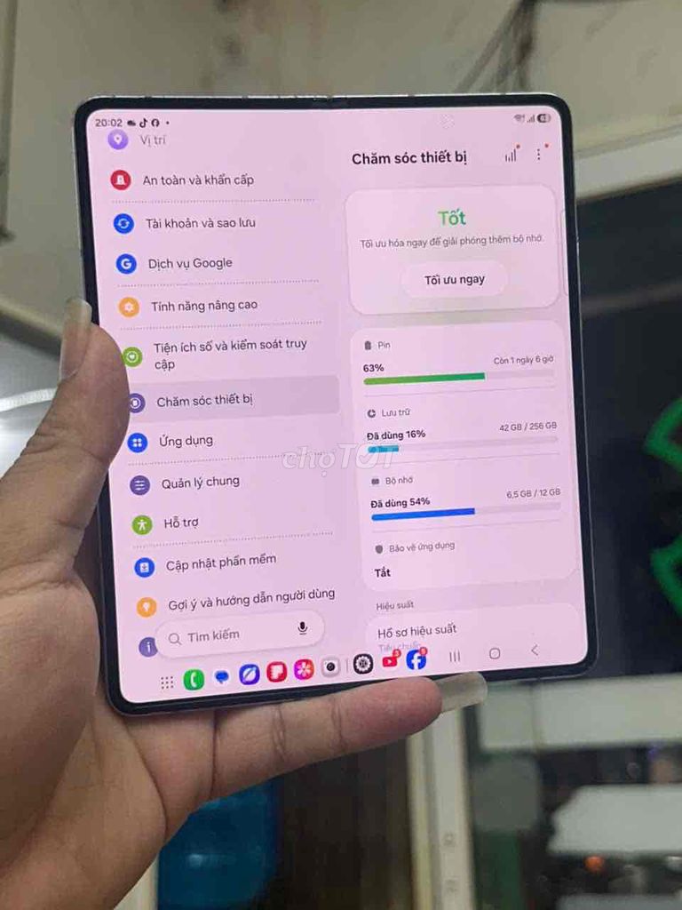 Samsung Z Fold 5 12/256 đẹp 98%. Mua bán Điện thoại tại Quận Bình Tân Tp Hồ Chí Minh được đăng bởi lu lu hình 1