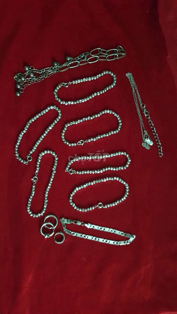 Dây chuyền, Vòng tay, Nhẫn Bạc Nữ. Mua bán Phụ kiện thời trang khác tại Thành phố Thủ Đức Tp Hồ Chí Minh được đăng bởi Anh Phúc hình 1