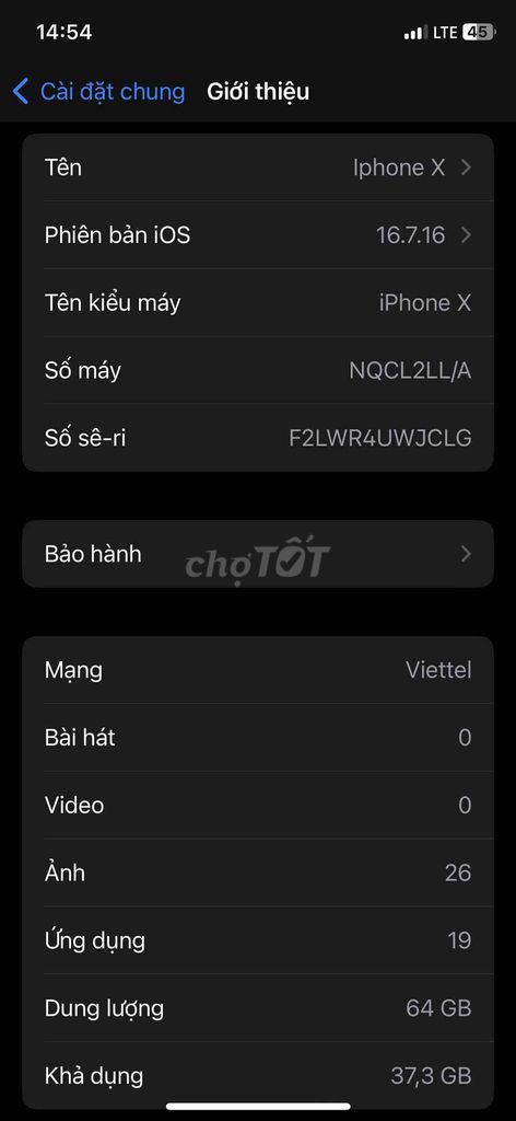 Apple iPhone X 64GB Nứt kính. Mua bán Điện thoại tại Thành phố Mỹ Tho Tiền Giang được đăng bởi Tiến Đạt hình 1